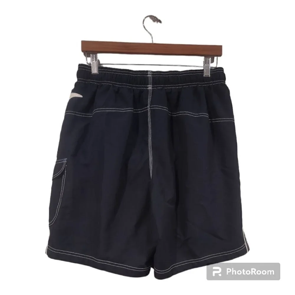 Men's Speedo Navy Blue Board Shorts Size Large - Picture 2 of 7
